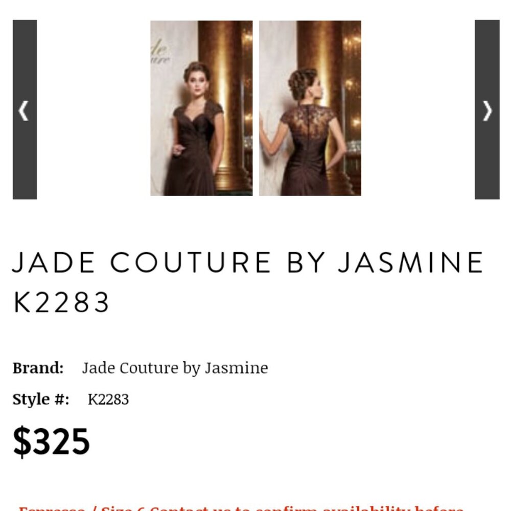 Jade Couture dress